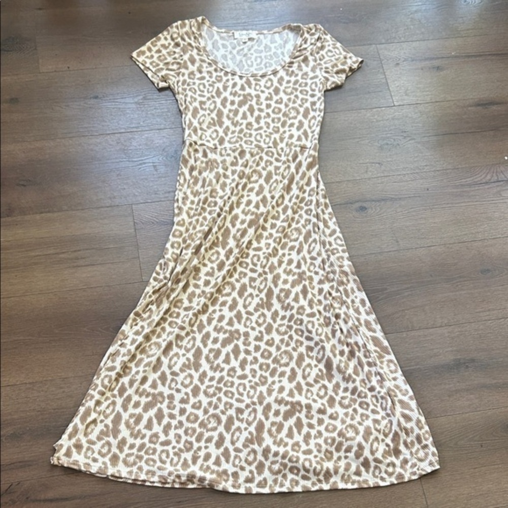 Jessica Simpson Tan and Cream Dress !! Large